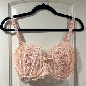Pink Victorias Secret unlined bra size 34DDD